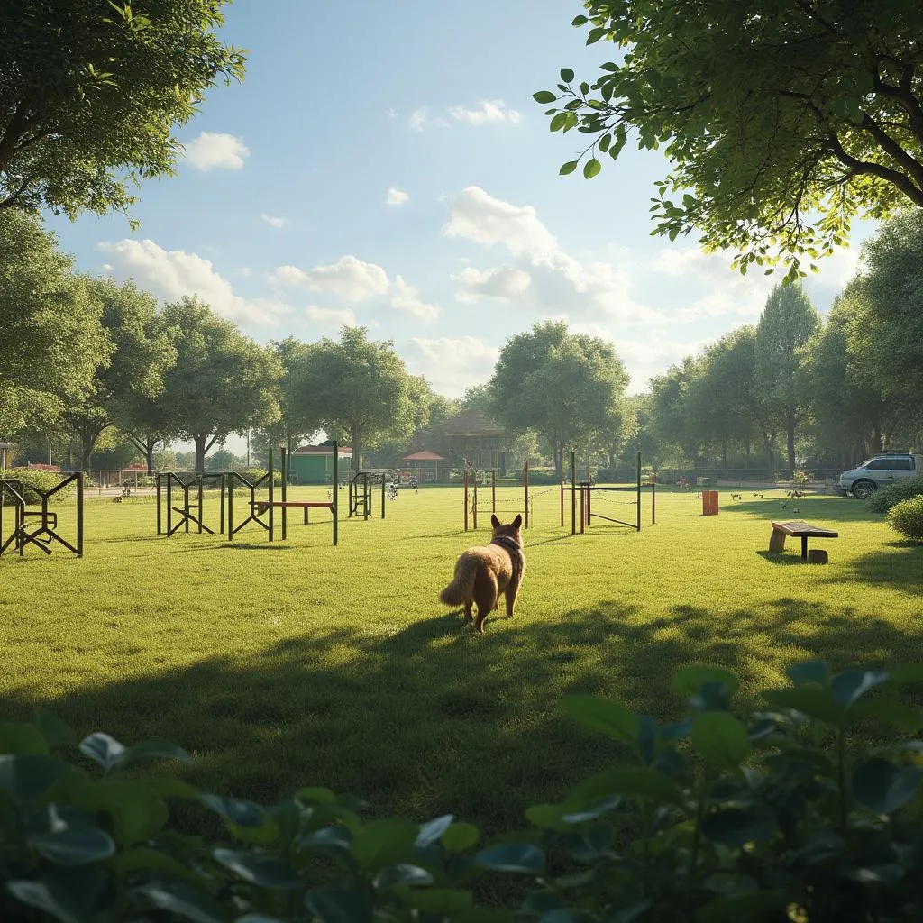 Instalaciones de adiestramiento canino al aire libre en Argentina