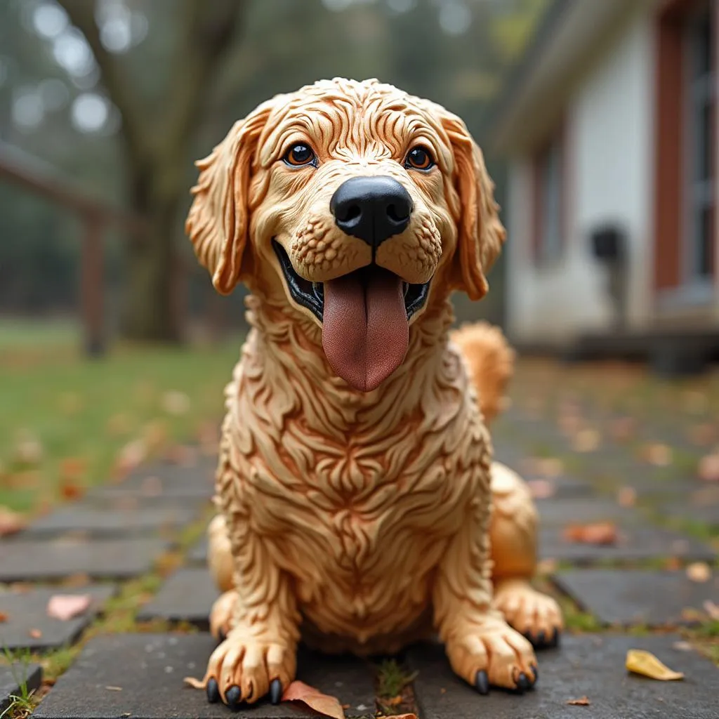 Perro Max sonriendo después del adiestramiento